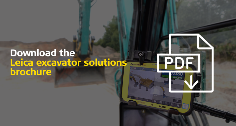 Leica iCON office software for all on-site applications for heavy cosntruction